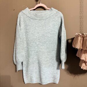 Gray mini sweater dress, Express sz XS, perfect condition
